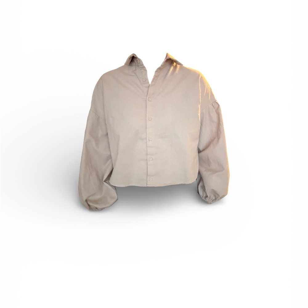 Crescent Light Tan Button-Up Shirt